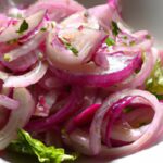 Zesty Red Onion Salad Dressed in Golden Olive Oil Bliss