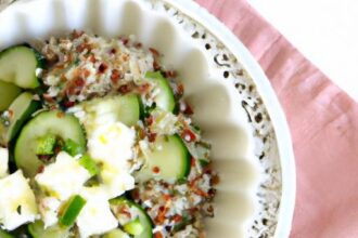 Fresh & Flavorful: Quinoa Salad with Cucumber and Feta