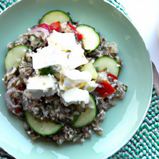 Fresh & Flavorful: Quinoa Salad with Cucumber and Feta