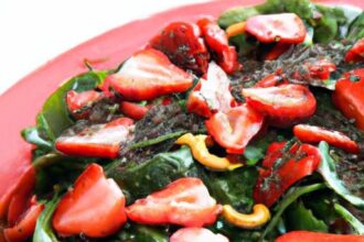 Fresh & Flavorful: Spinach Strawberry Salad with Poppy Seed Dressing