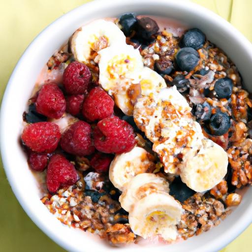 Brighten Your Day: Smoothie Bowls with Granola & Fruit