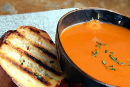 Classic Comfort: Tomato Soup Paired with Perfect Grilled Cheese