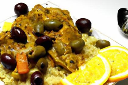 Savor the Zesty Flavors of Chicken Tagine with Lemon & Olives