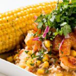 Savor the Zesty Fusion of Mexican Street Corn and Shrimp