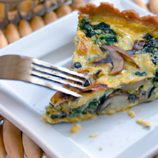 Wholesome Spinach and Mushroom Quiche: A Savory Delight