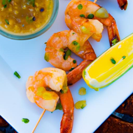 Zesty Grilled Shrimp Skewers with Fresh Lemon Twist