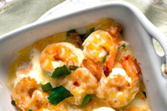 Garlic Shrimp Gratin: Easy, Flavorful, and Irresistible!