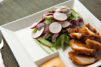 Crispy Air Fried Chicken Tender Salad with Zesty Honey Mustard