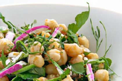 Refreshing Twist: Vibrant Greens and Chickpea Salad Recipe