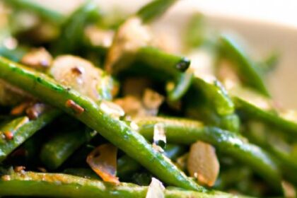 Crispy Garlic Parmesan Roasted Green Beans Recipe Delight