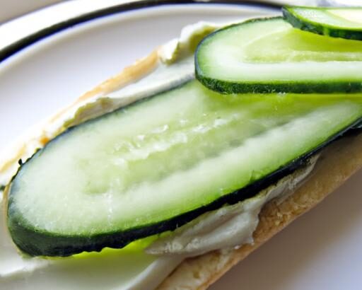 Refreshing Bites: The Classic Cucumber & Cream Cheese Sandwich