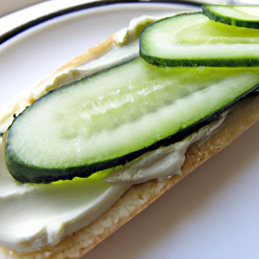 Refreshing Bites: The Classic Cucumber & Cream Cheese Sandwich