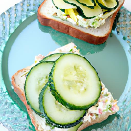 Refreshing Bites: The Classic Cucumber & Cream Cheese Sandwich