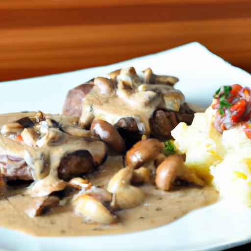 Savor Garlic butter Steak Bites with Creamy Mash Delight