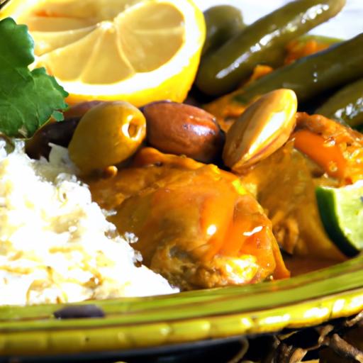 Savor the Zesty Flavors of Chicken Tagine ⁣with lemon‍ & Olives