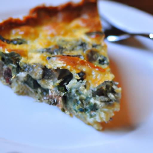 Wholesome Spinach and Mushroom Quiche: A Savory Delight