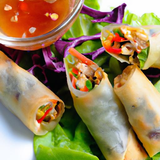 Crispy Spring Rolls: Delightful Shrimp & Veggie‌ Bites