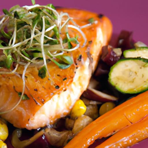 Savor the Flavor: Baked Salmon with Roasted Veggies Delight