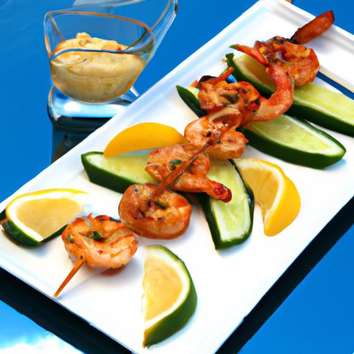 Zesty Grilled Shrimp Skewers with Fresh Lemon Twist