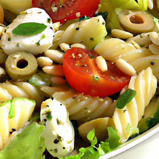 Fresh & Flavorful: gluten-Free pasta Salad with Olives & Veggies
