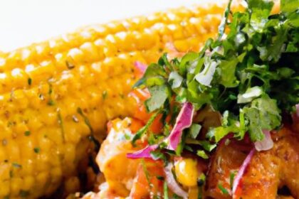 Savor the Zesty Fusion of Mexican Street Corn and Shrimp
