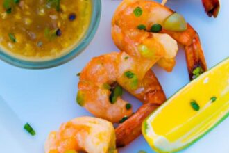 Zesty Grilled Shrimp Skewers with Fresh Lemon Twist