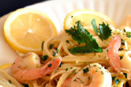 Zesty Lemon Garlic Shrimp Pasta: A Flavorful Seafood Delight