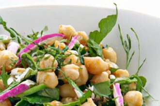 Refreshing Twist: Vibrant Greens and Chickpea Salad Recipe