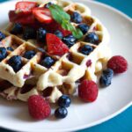 Fluffy Almond Flour Waffles with Fresh Berry Bliss Recipe