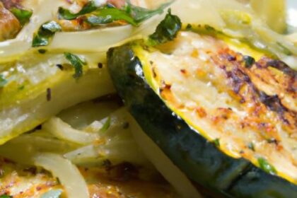 Savor Cheesy Garlic Zucchini Steaks: A Flavorful Delight