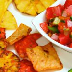 Crunchy Veggie Chips with Zesty Salsa: A Healthy Snack Delight
