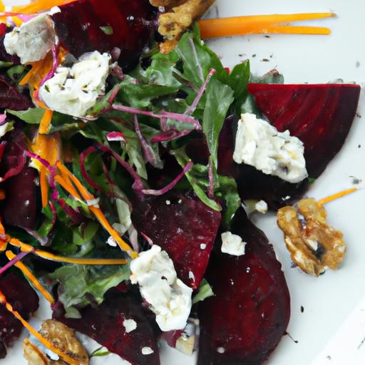 Roasted ​Beet⁤ Salad: A Flavorful ​Blend ‌of Goat Cheese &‍ Walnuts