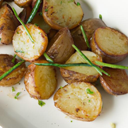 Crispy Roasted Potatoes with Fresh Garden Herbs Delight