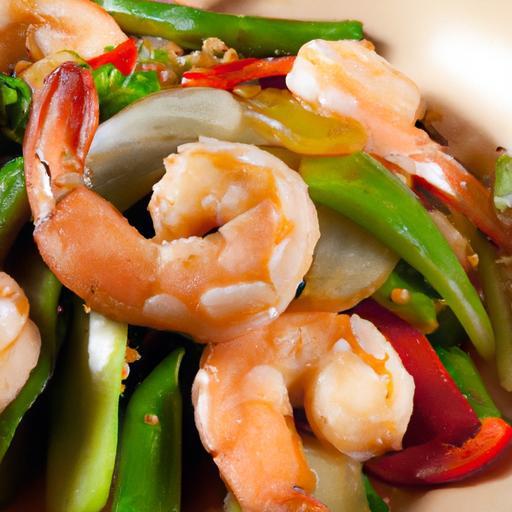 Sizzling Stir-Fried Shrimp: A Colorful Veggie Delight