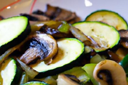 Savor Low Carb Stir-Fry: Zucchini, Mushrooms & Onions