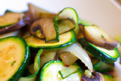Savor Low Carb Stir Fry: Zucchini, Mushrooms & Onions