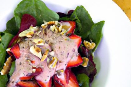 Fresh Flavors: Spinach & Strawberry Salad with Poppy Seed Dressing