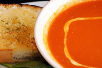 Classic Comfort: Tomato Basil Soup Paired with Grilled Cheese