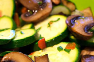 Savor Low-Carb Stir Fry: Zucchini, Mushrooms & Onions