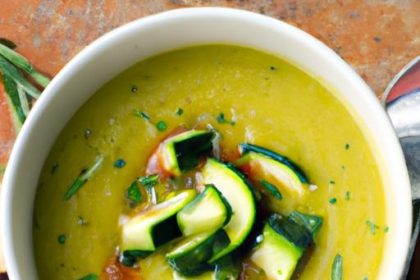Bright and Healthy: Zucchini and Bell Pepper Soup Delight