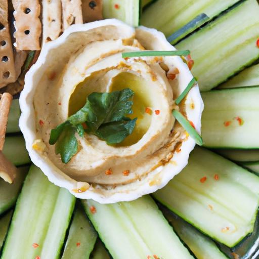 Refreshing Cucumber Slices with Hummus: A Healthy Snack Guide