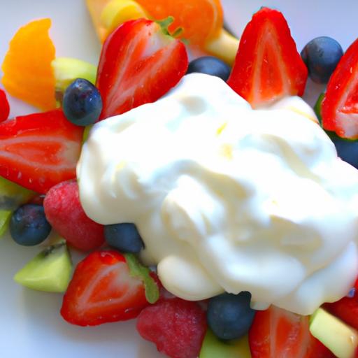 Refreshing Fruit Kabobs with ‍Creamy yogurt‌ dip Delight