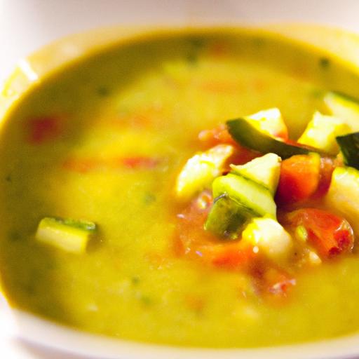 Bright and Healthy: Zucchini and Bell Pepper Soup Delight
