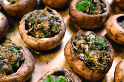 Savor Spinach & Ricotta Stuffed Mushrooms: A Flavorful Feast