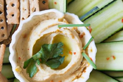 Refreshing Cucumber Slices with Hummus: A Healthy Snack Guide