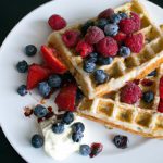 Fluffy Almond Flour Waffles with Fresh Berry Bliss