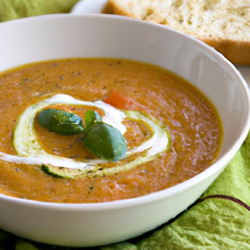 Refreshing Zucchini and Tomato Soup: A flavorful Spring Delight